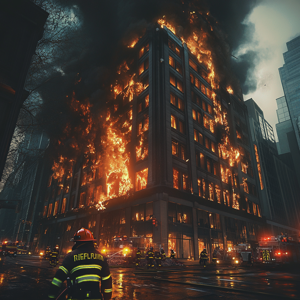 건물에 불 나는 꿈