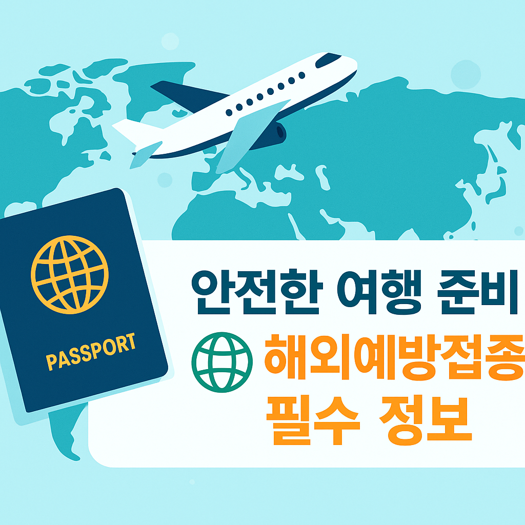 출국 전 반드시 확인해야 할 예방접종 정보