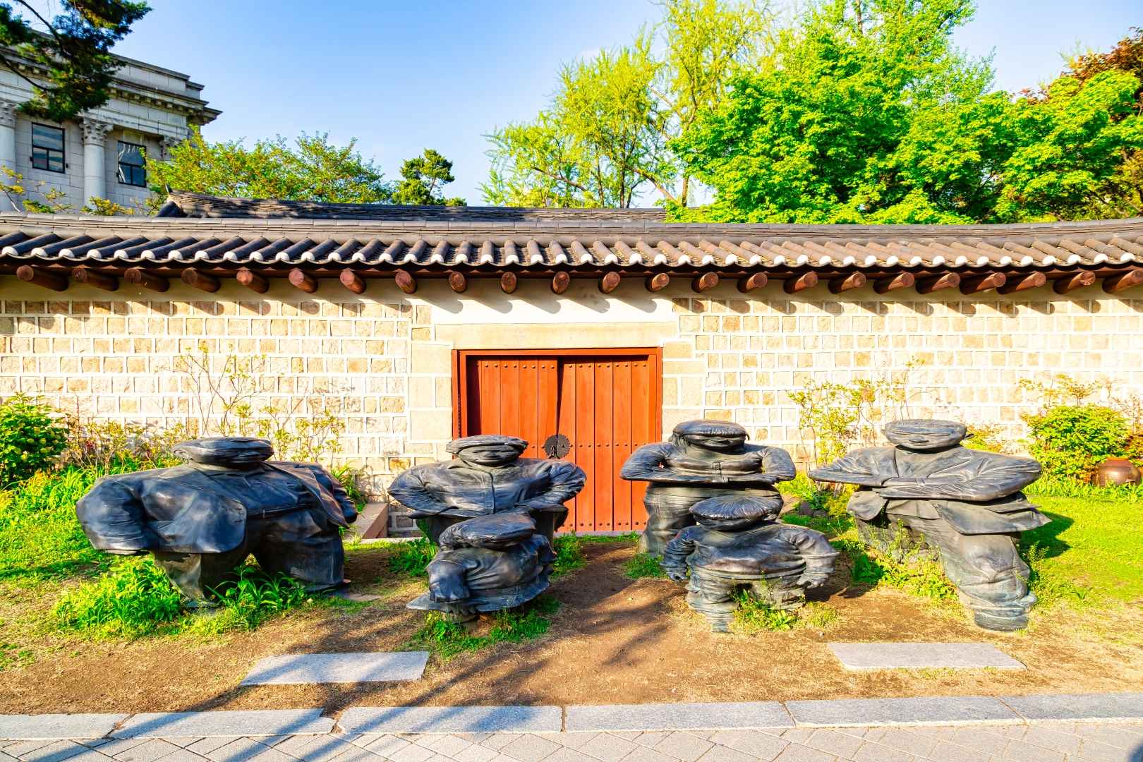 서울 덕수궁 돌담길