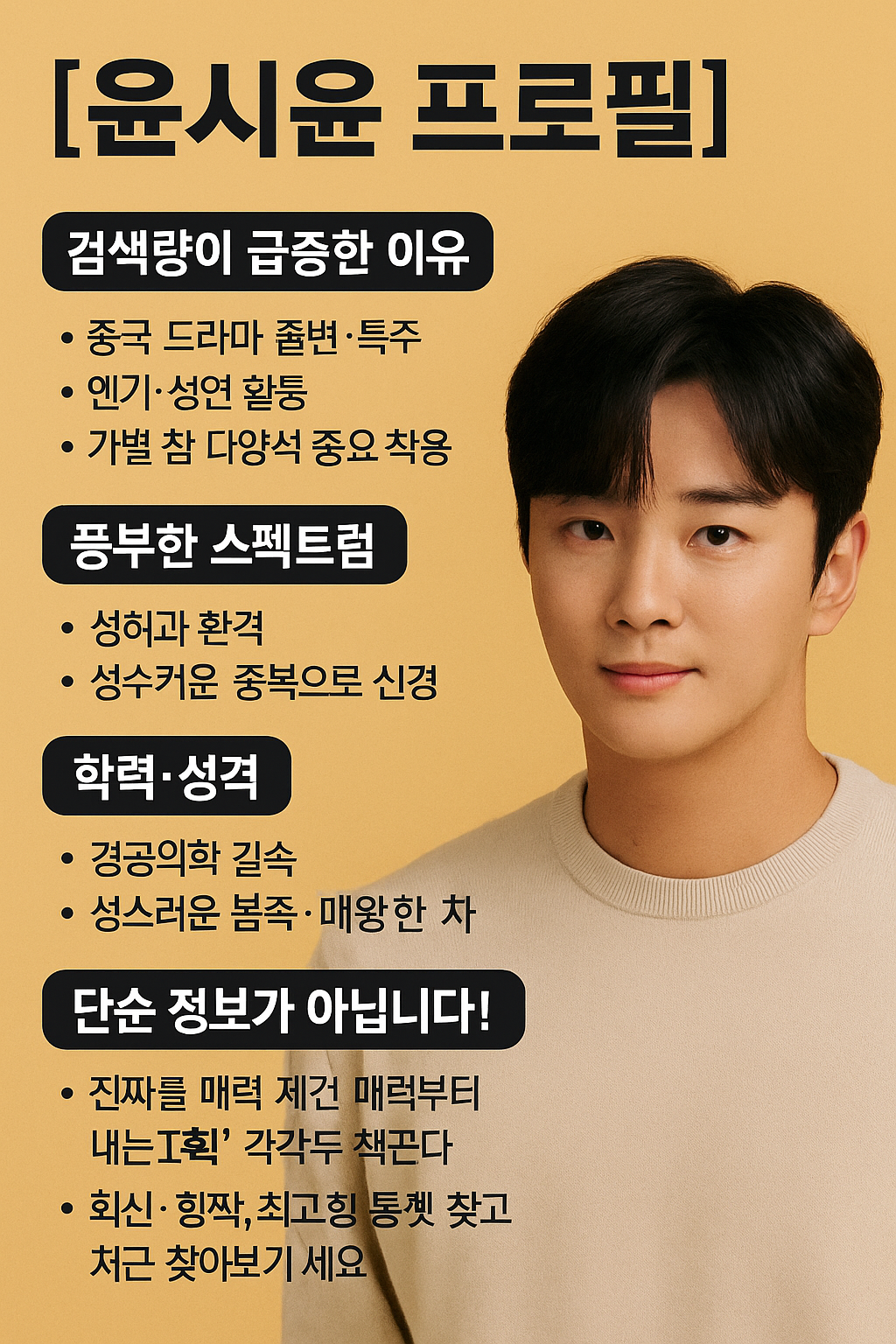 윤시윤의 진짜 스펙