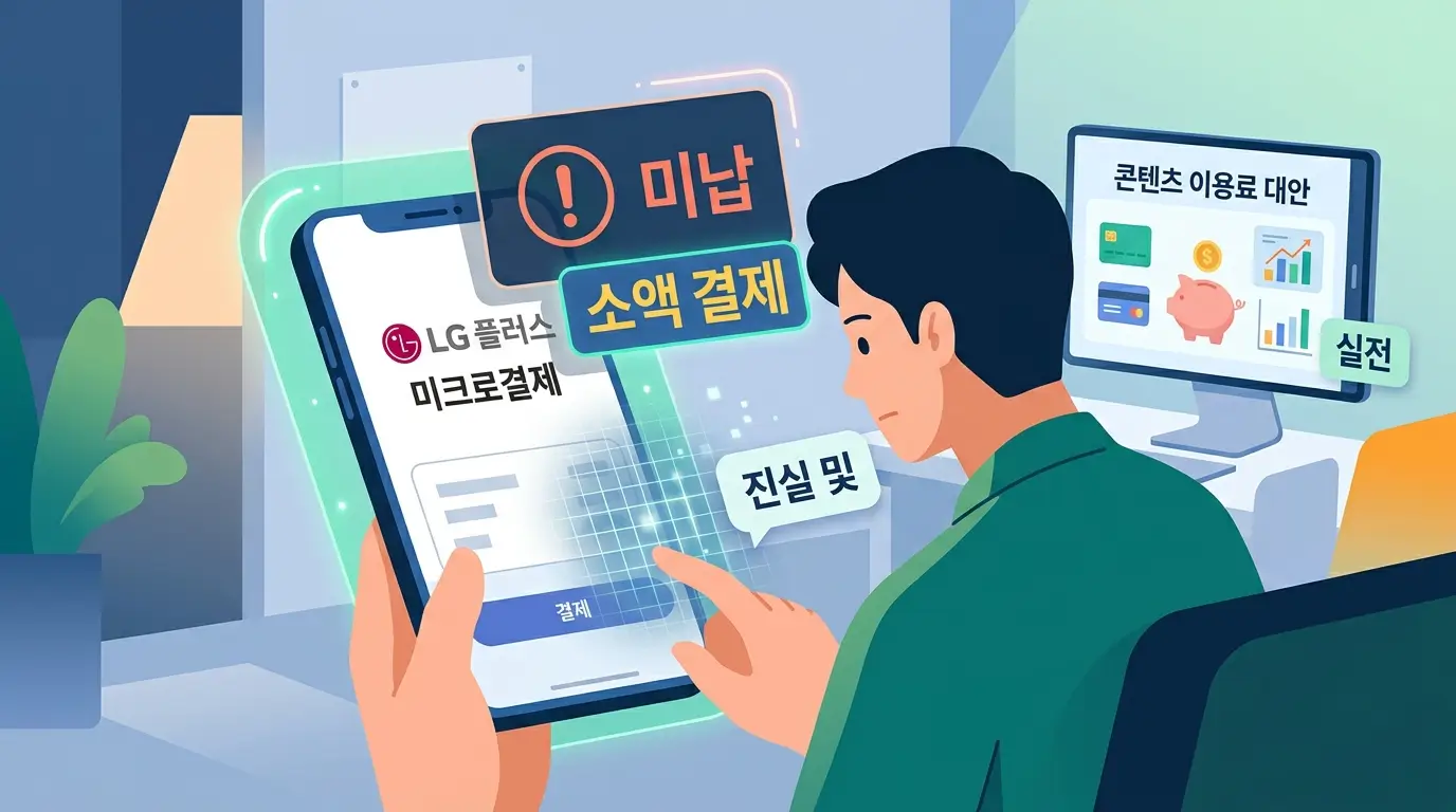 lg 미납 소액 결제 뚫기 진실 및 콘텐츠 이용료 대안 실전