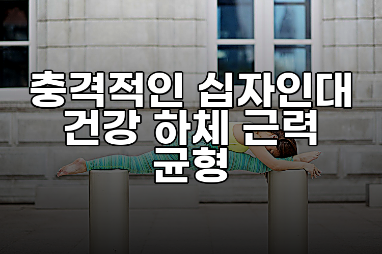 충격적인 십자인대 건강 하체 근력 균형