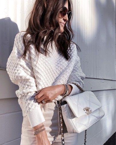 샤넬 19백 화이트 스타일링