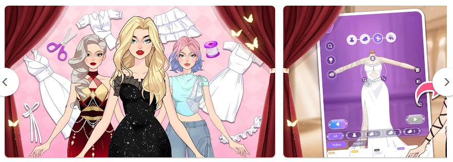 패션 테일러 옷입히기, 패션 디자인 게임 앱