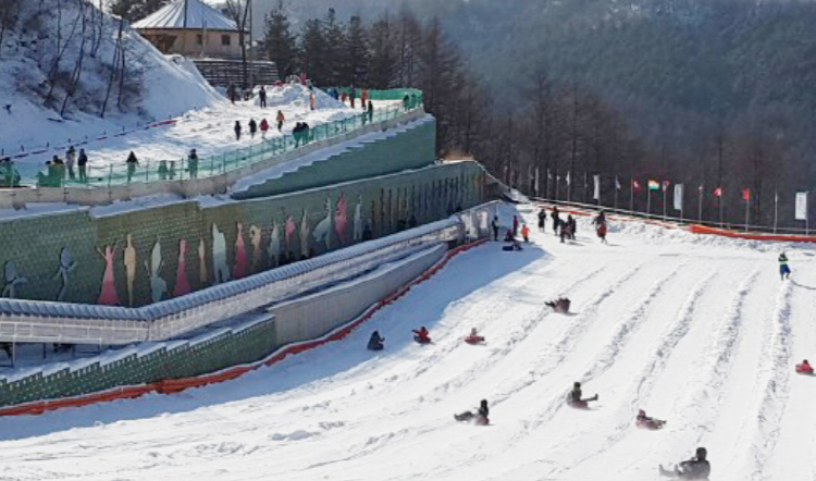 양주 눈꽃축제 눈썰매장