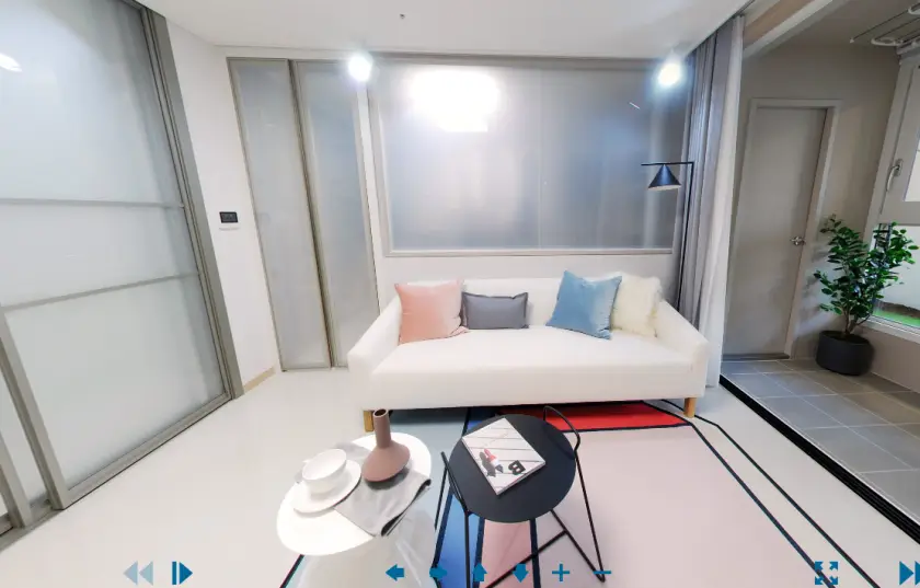 평촌자이아이파크 거실