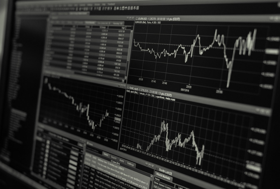 컴퓨터-화면에-흑백으로-된-주식창