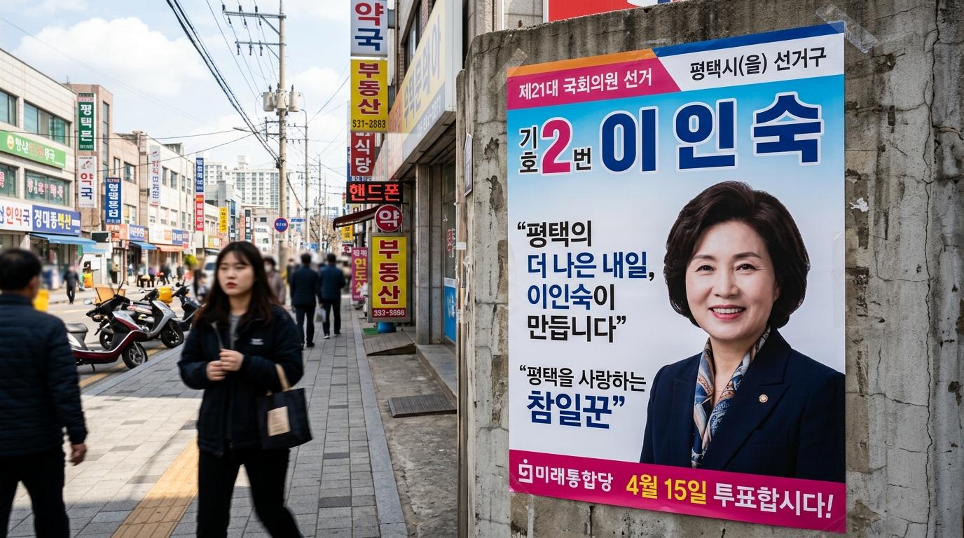제21대 국회의원선거 경기 평택시을 국회의원 이인숙 선전벽보