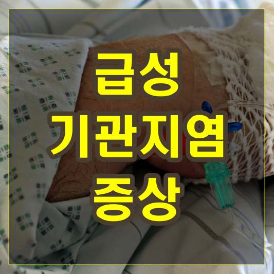 급성기관지염 증상