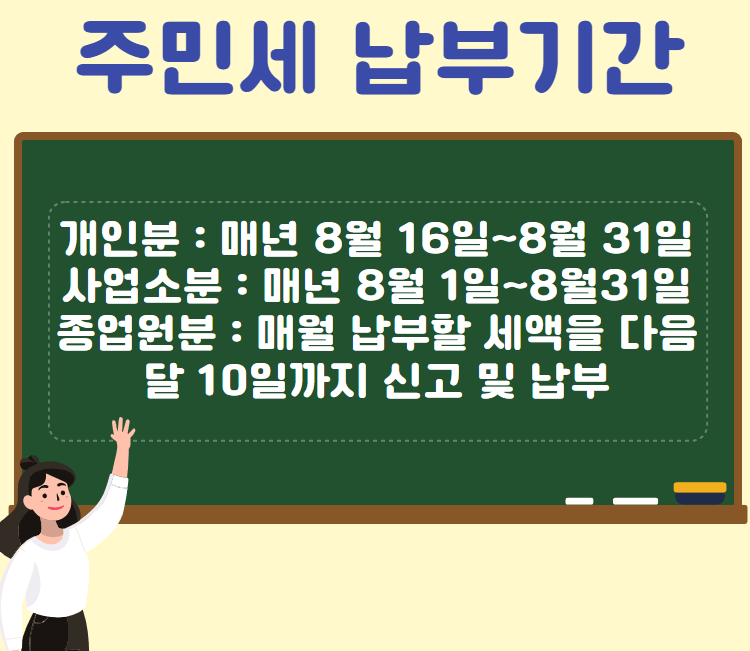 주민세 납부기간