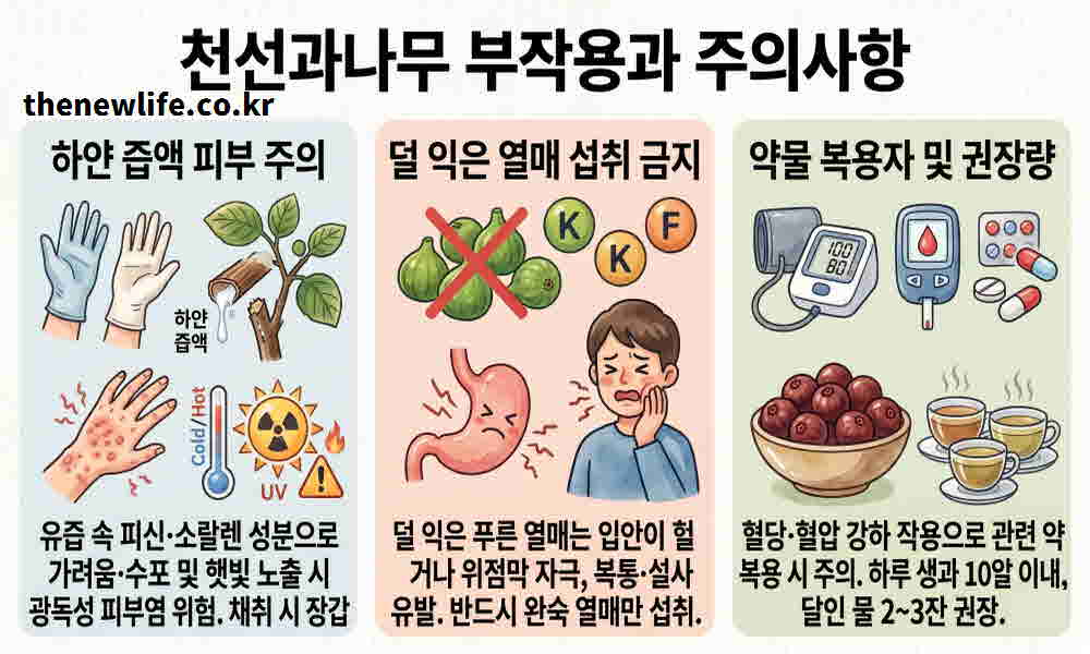 천선과나무 효능 부작용