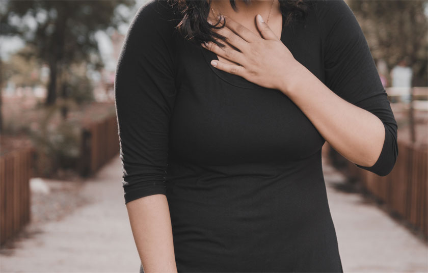 오른쪽 가슴 통증 자가 체크