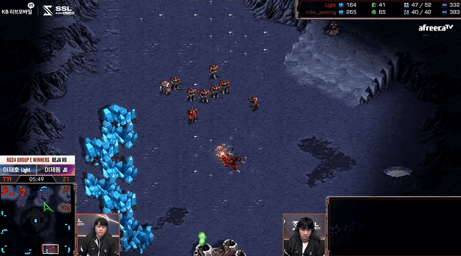 SSL 스타리그 24강 E조 승자전 5시 앞마당