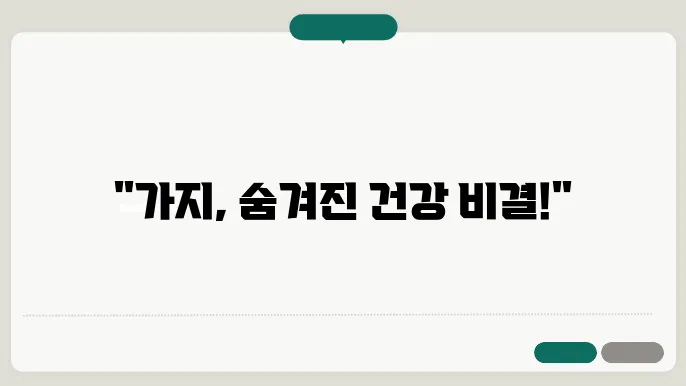 가지의 성분