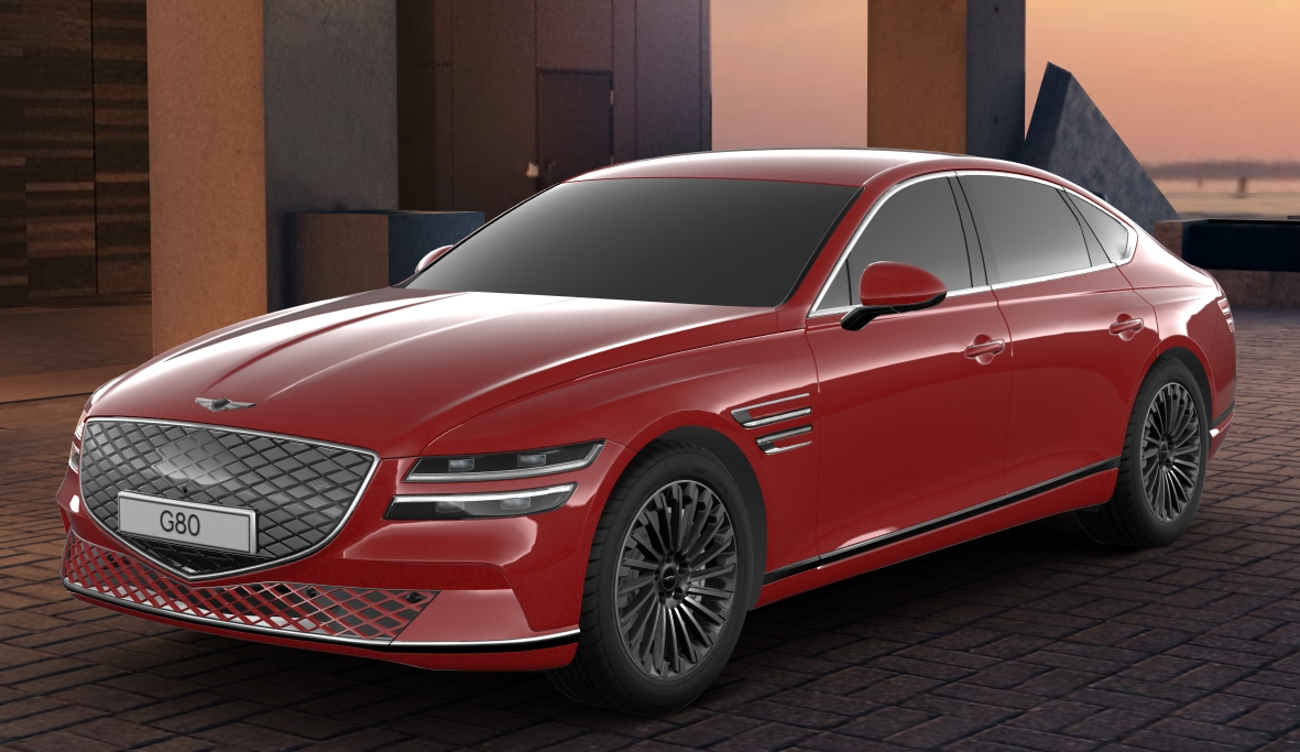 제네시스 G80 전기차 - 레이징 레드(색상 코드 : Z5E)