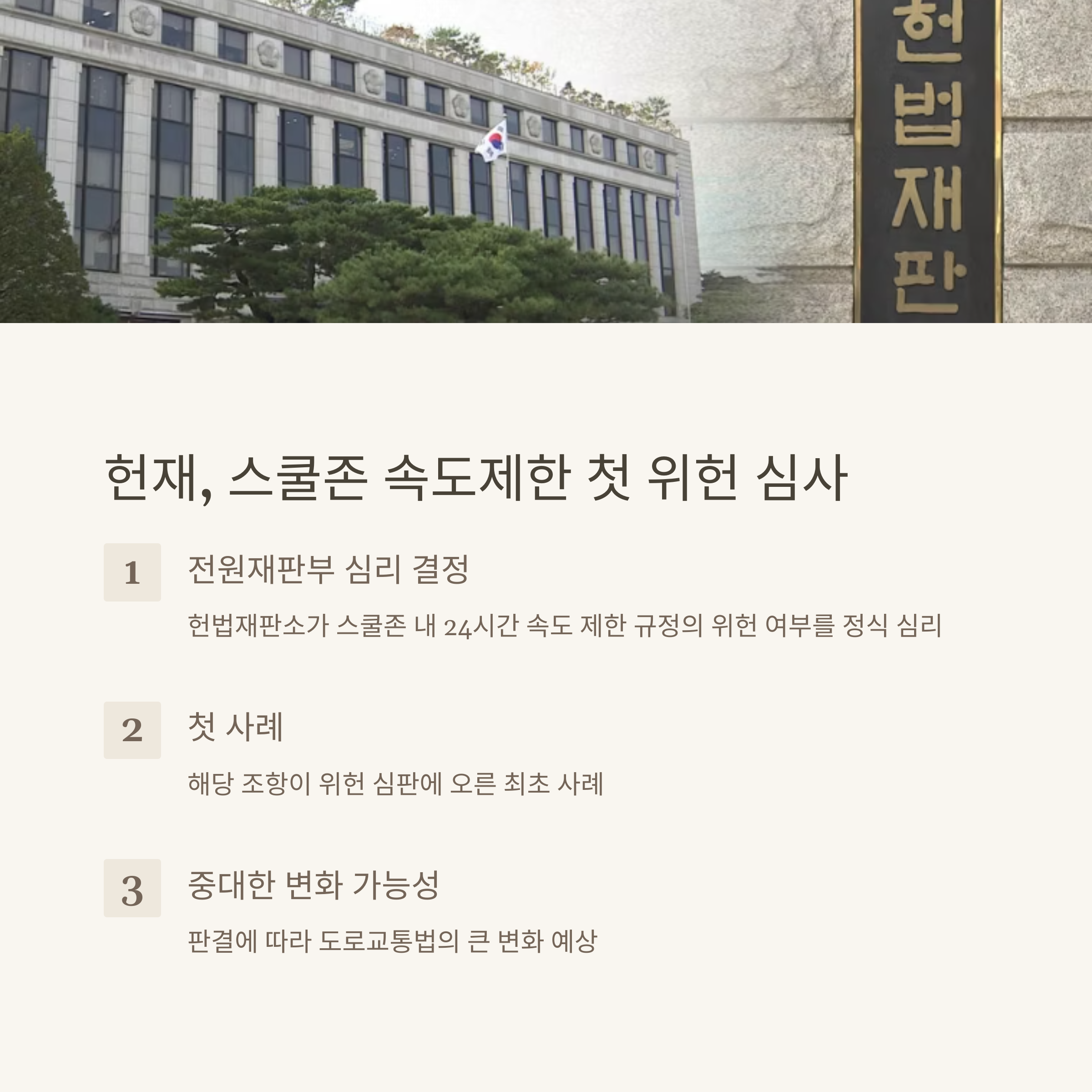 어린이 보호 구역 새벽 단속이 위헌?