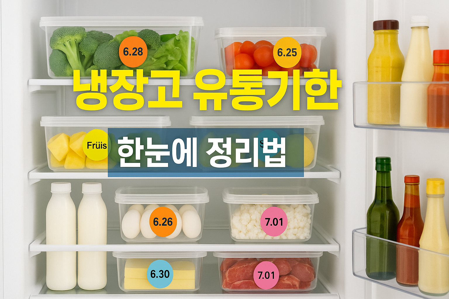 냉장고 유통기한을 한눈에 확인하는 정리법 공개!
카테고리별 구역 나누기, 라벨링, 앞·뒤 배치법, 색상 스티커 활용, 투명 용기 정리, 정기 점검 루틴, 스마트폰 앱 알림 설정, 음식물 낭비 줄이는 소비 습관까지 단계별로 알려드립니다.