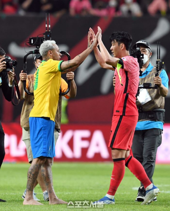 손흥민 네이마르, 스포츠조선