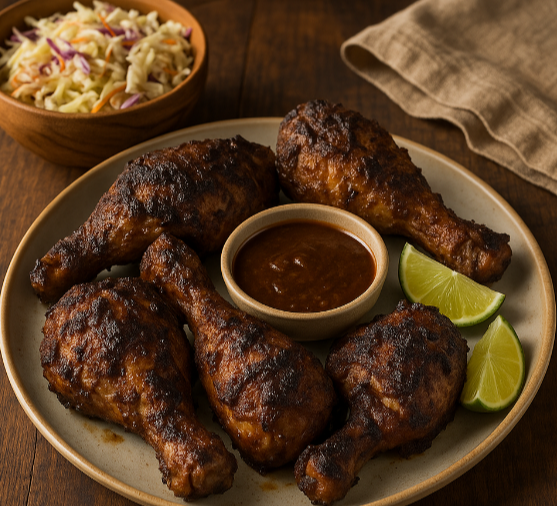 자메이캐 전통 음식 저크 치긴 관련 사진