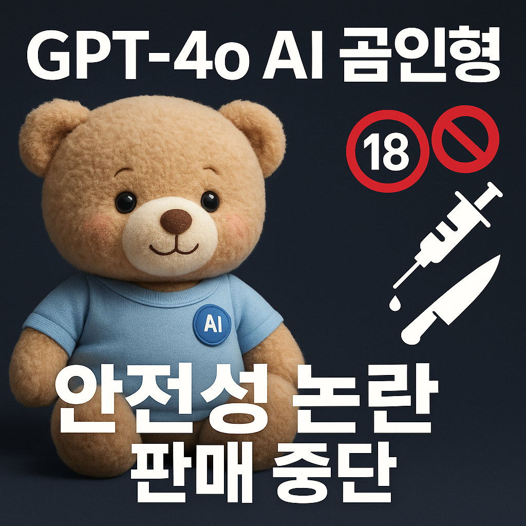 GPT-4o 탑재 아동용 AI 곰인형 ‘쿠마’ 안전성 논란 및 판매 중단