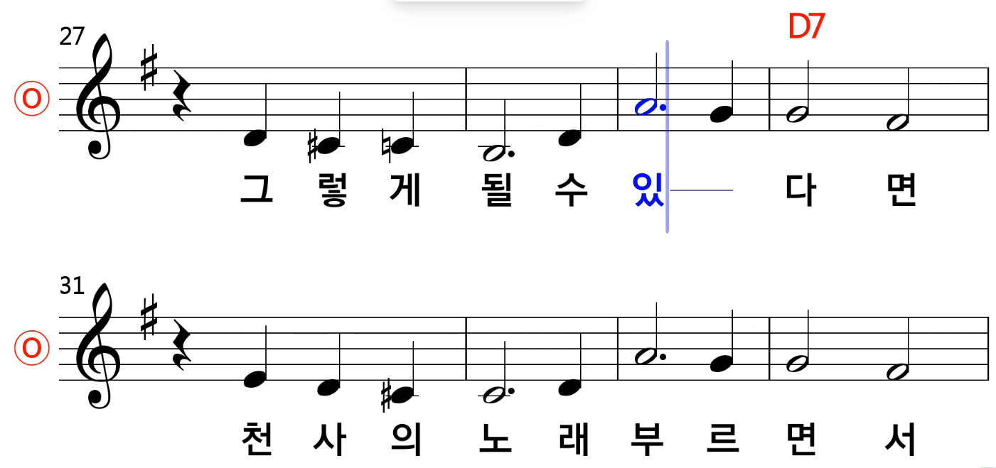 전영 - 모두가 천사라면 악보