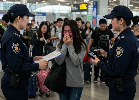 '뉴질랜드 공항 소동' 이미지