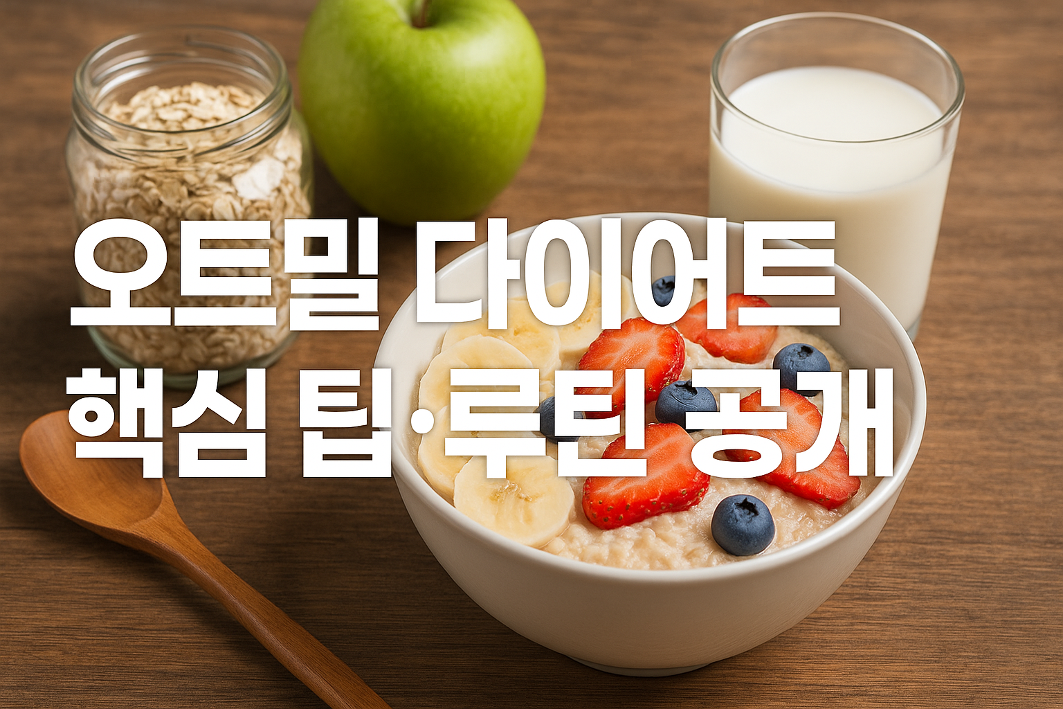 오트밀 다이어트 방법 5단계 하루 섭취량·아침 메뉴·식단 팁