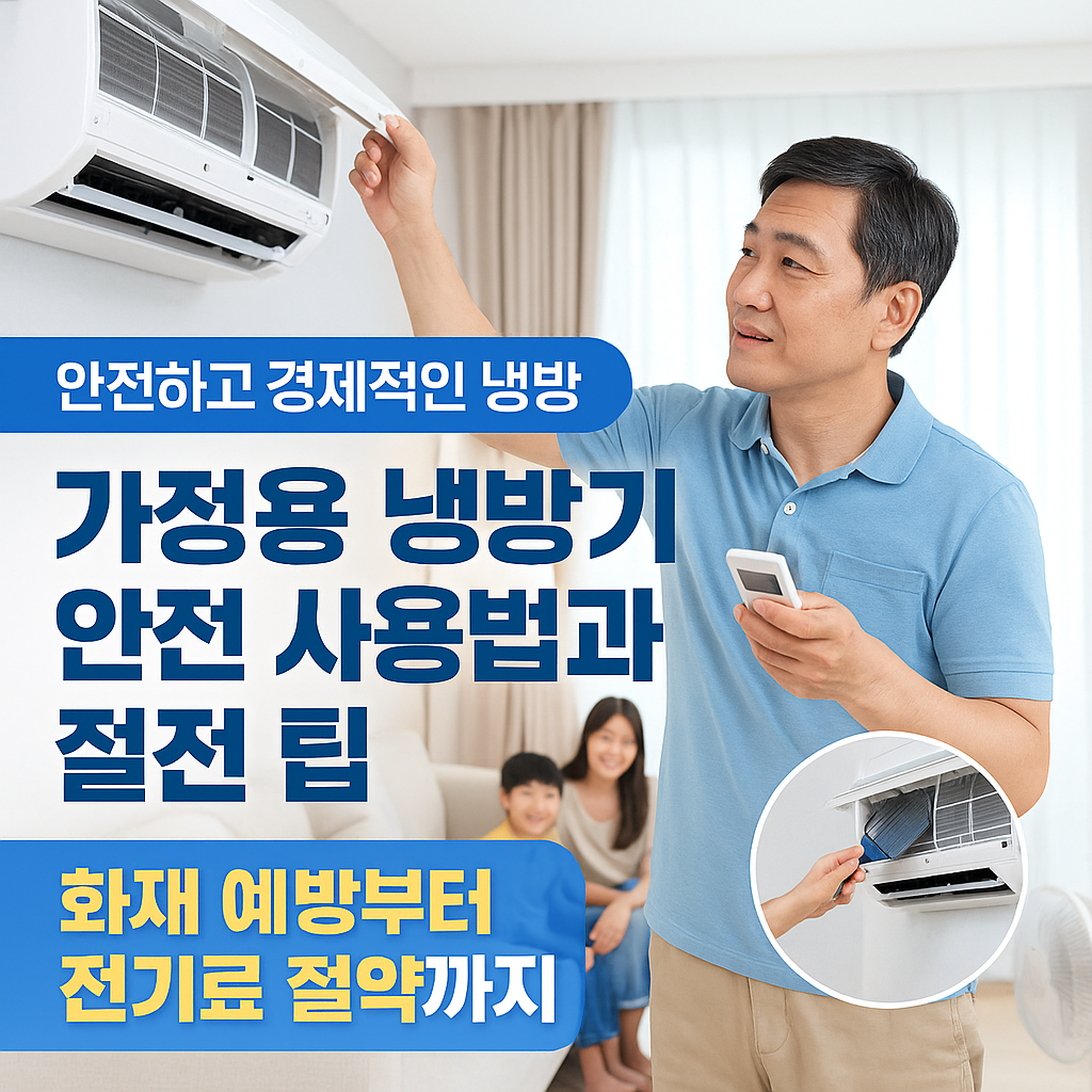 [4편] 가정용 냉방기 안전 사용법과 절전 팁