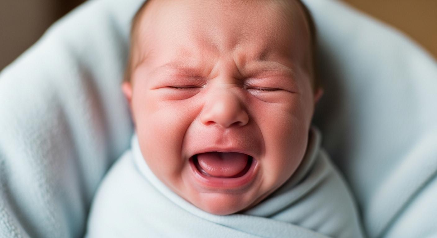 신생아 눈물을 흘려요