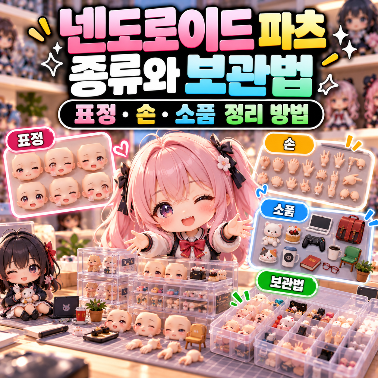 넨도로이드 파츠 종류와 보관법