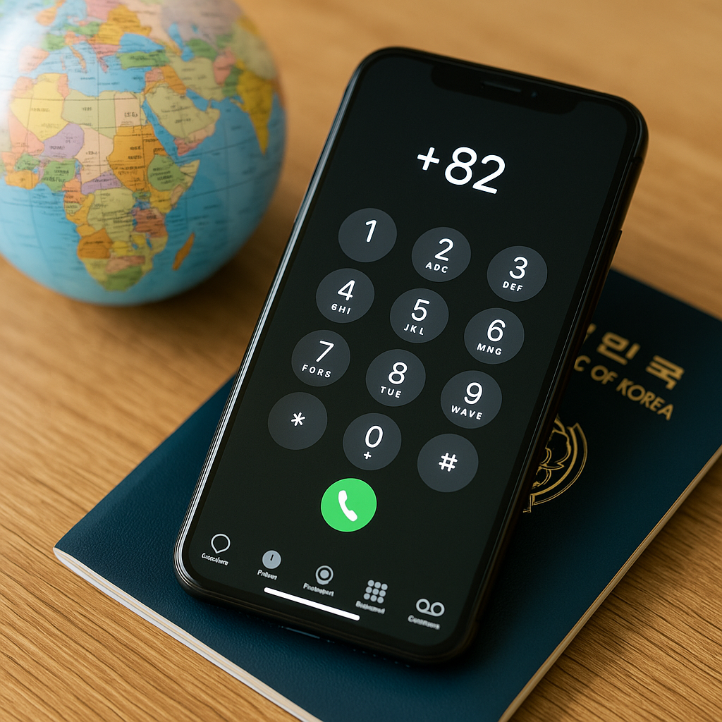 핸드폰 국가번호 입력 방법과 주요 코드 정리