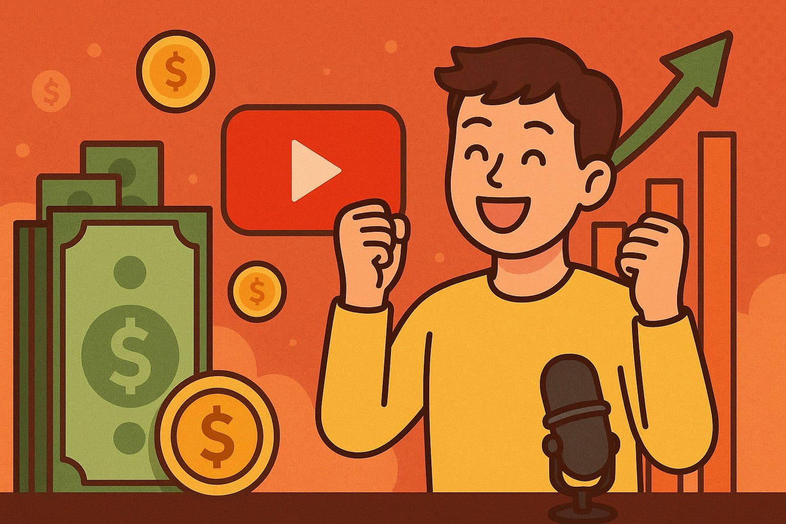 유튜브 수익창출 크리에이터 인포그라픽