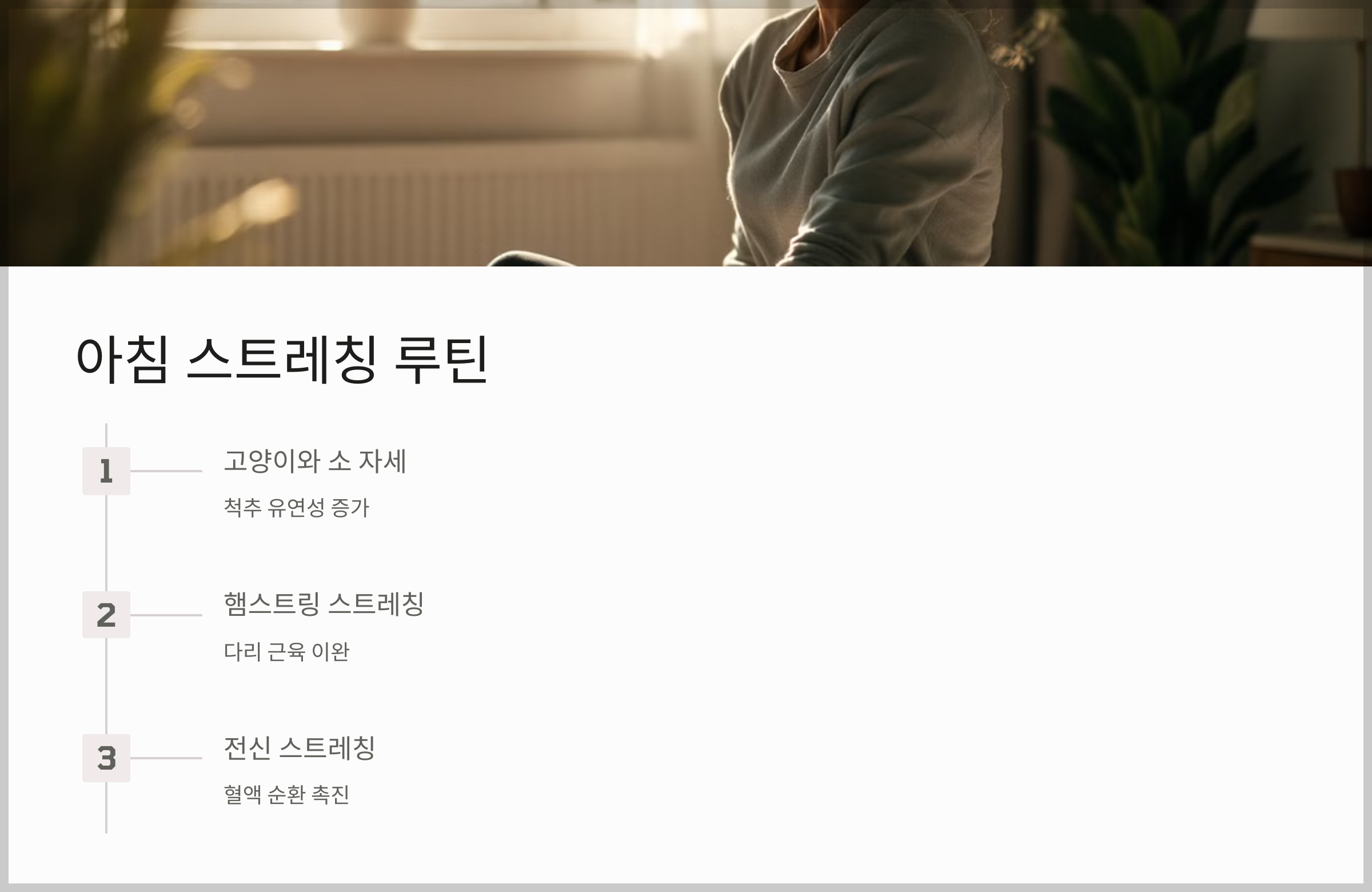 효과적인 스트레칭 가이드