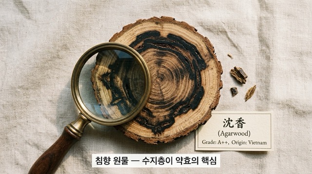 침향 원료 수지 설명