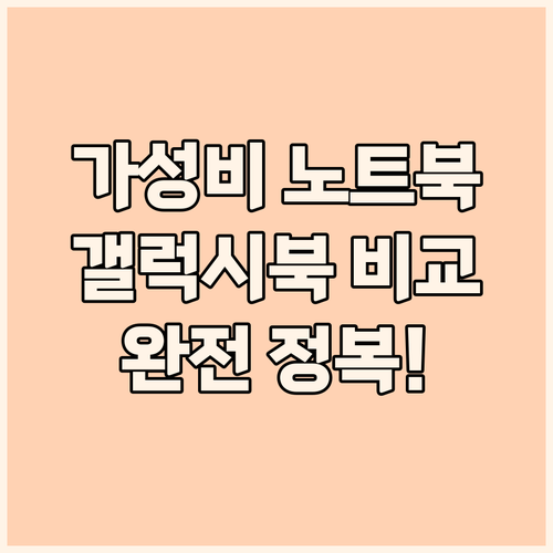 가성비 노트북 완전 정복 삼성 갤럭시..