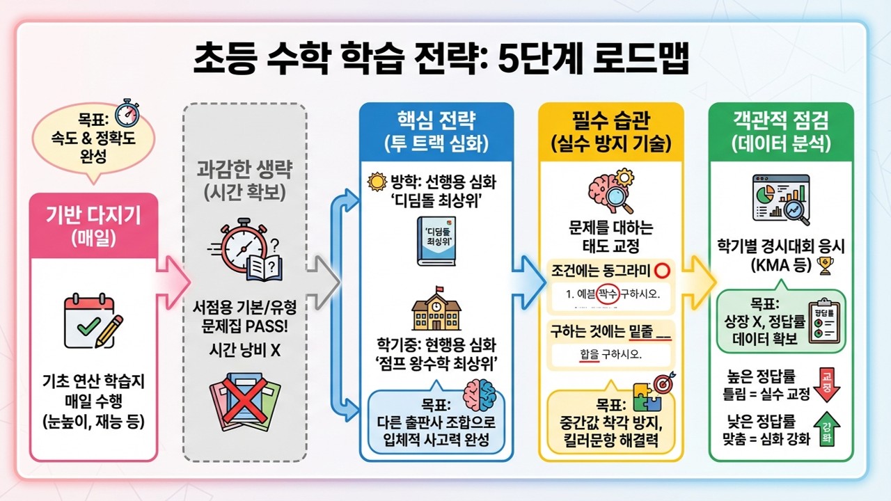 우리 아이들을 위해 세운 초등 수학 학습 로드맵