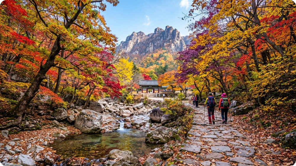 지리산 단풍명소 AI 이미지