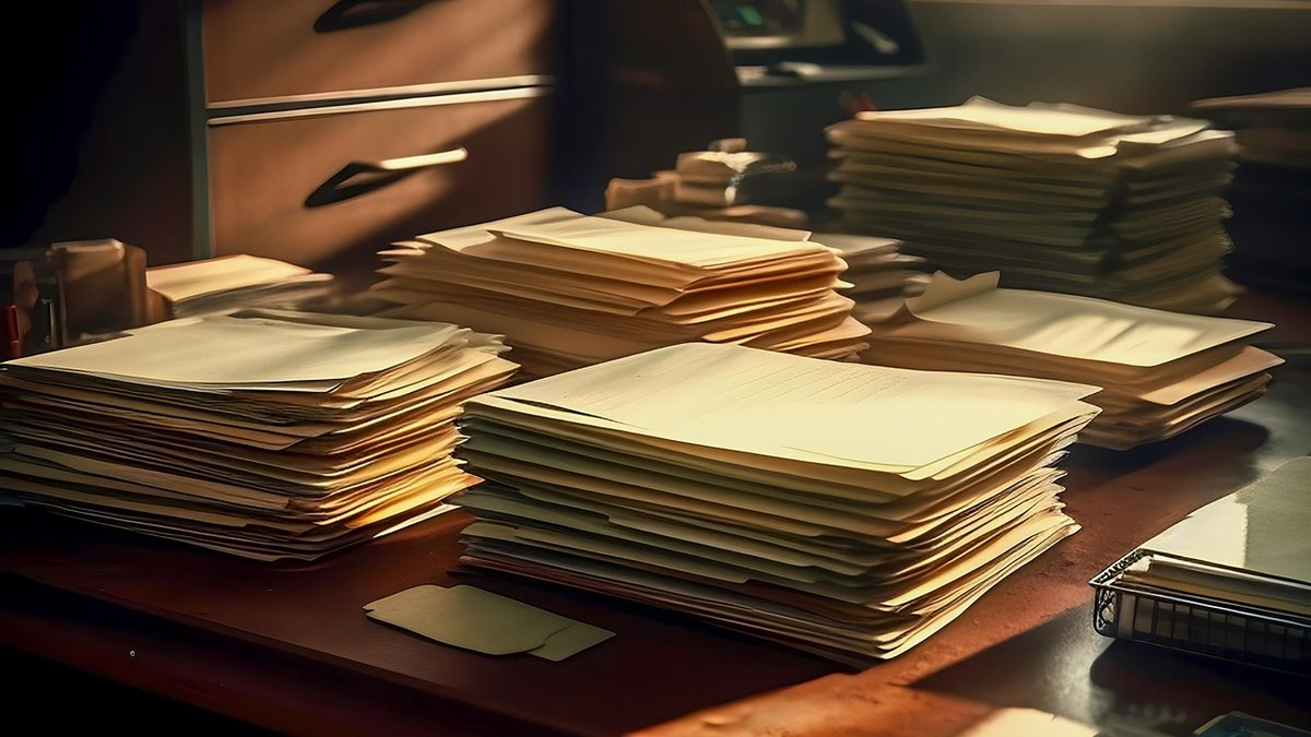 의료 기록이 항목별로 분류된 문서