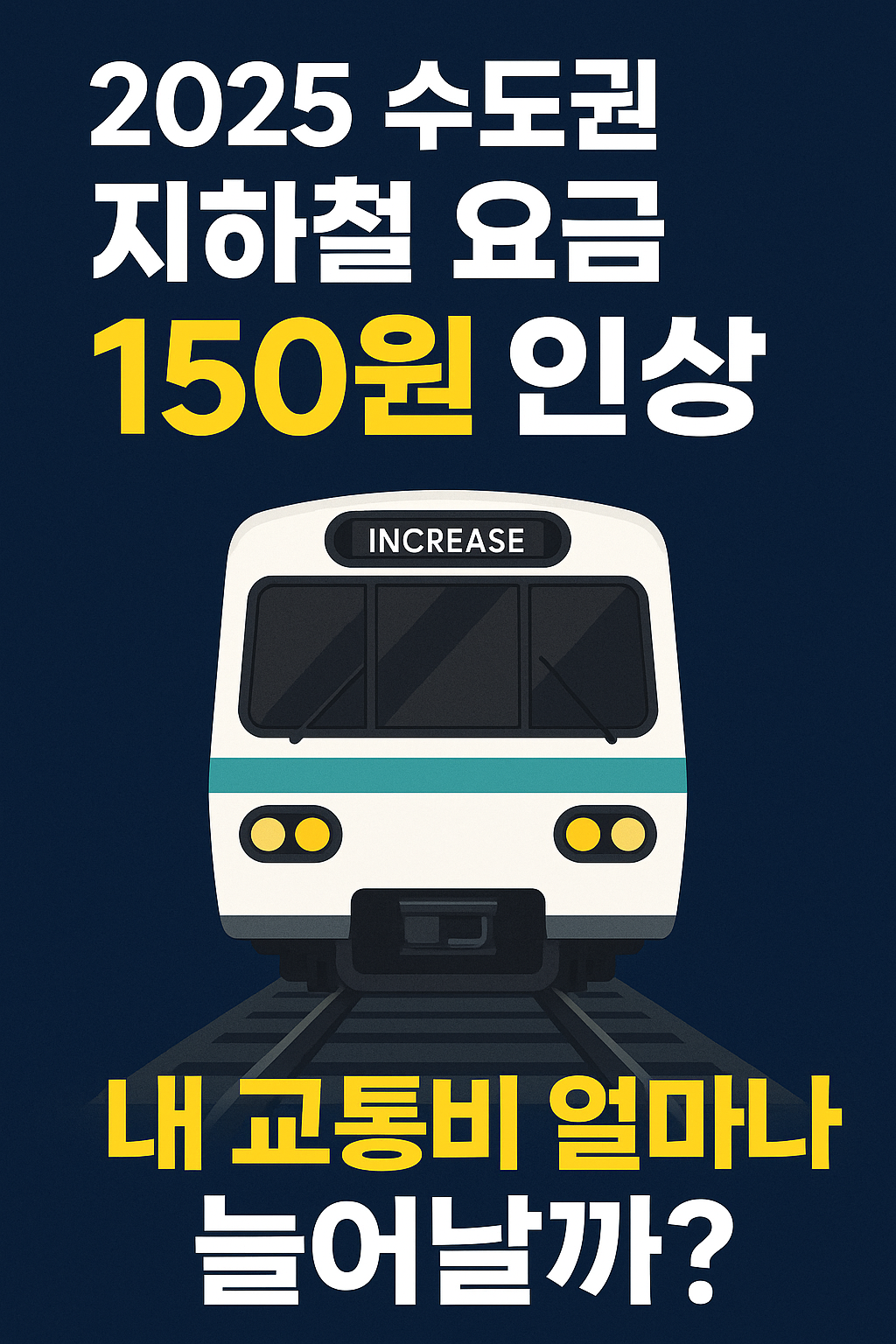 2025 수도권 지하철 요금 150원 인상, 시민 부담과 정책 배경은?