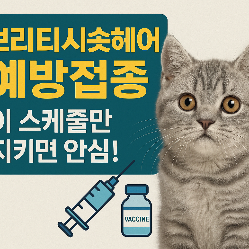 브리티시숏헤어 예방접종