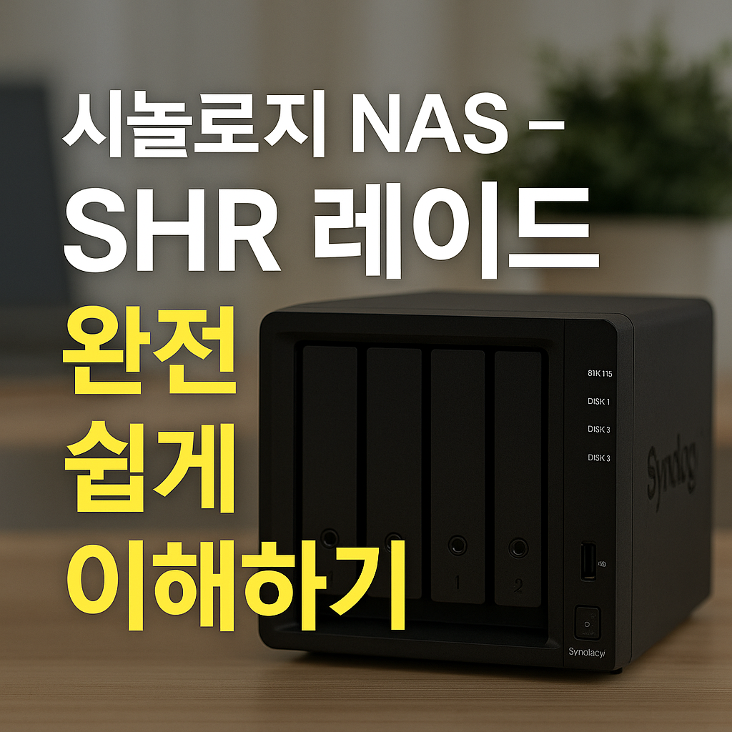 시놀로지 NAS &ndash; SHR 레이드 완전 쉽게 이해하기