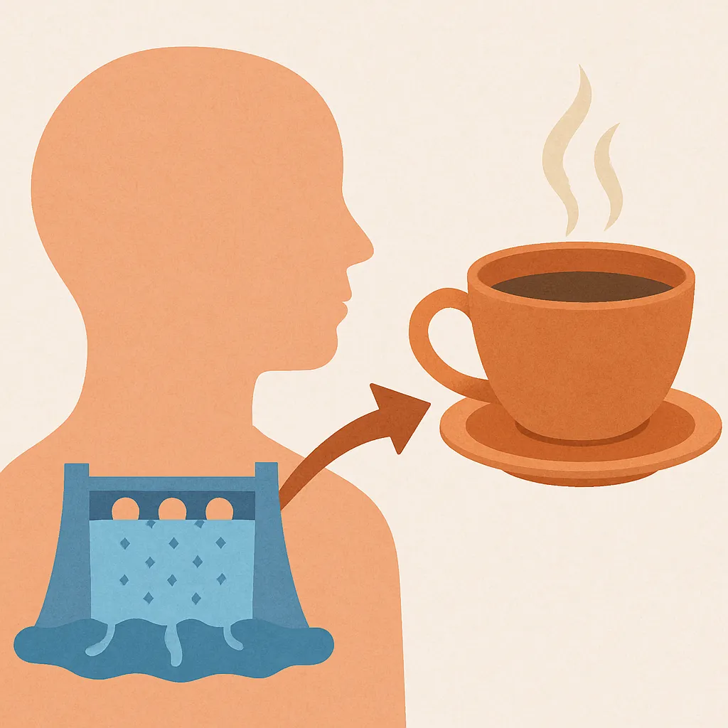 차를-마셨을-때-우리-몸에서-실제로-수분-보충이-이루어지는-과정을-비유적으로-표현한-의학적-스타일-일러스트