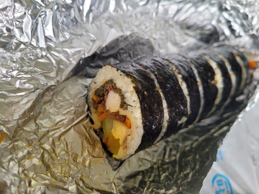 간성전통시장 산나물김밥