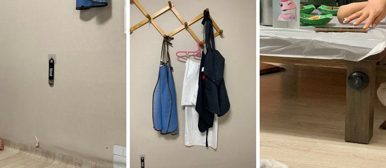 병따게, 앞치마, 옷걸이, 호출벨