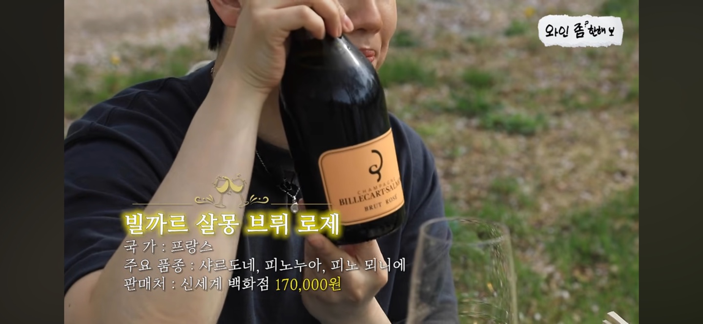 유투브 <와인 좀 한해> 빌까르 살몽 브뤼 로제