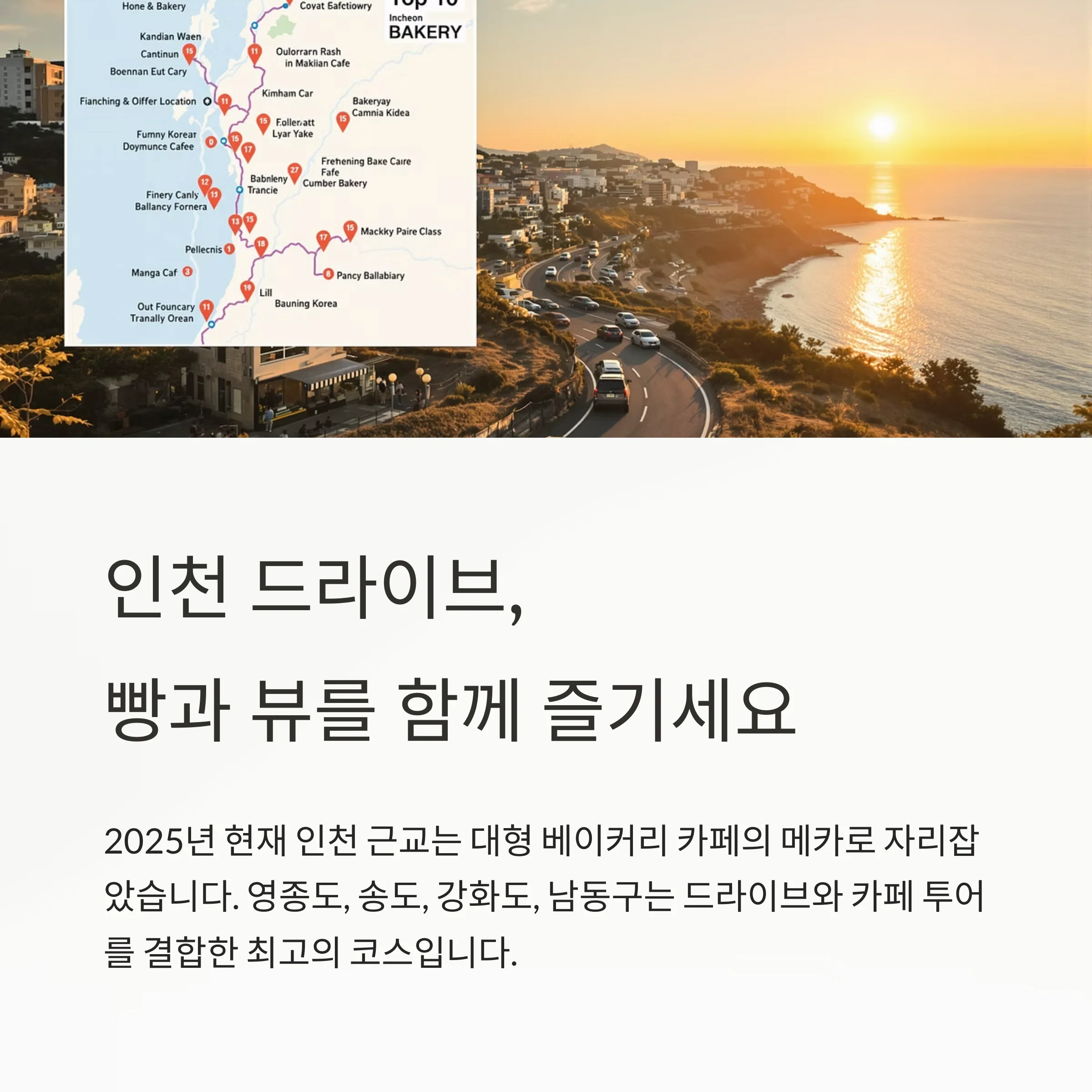 인천 근교 드라이브 베이커리 카페 TOP 10