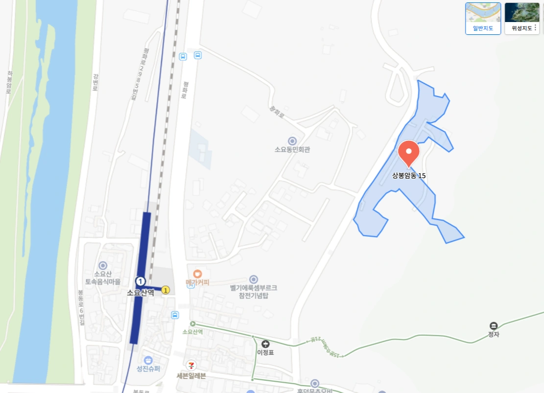 소요 별앤숲 테마파크 지도