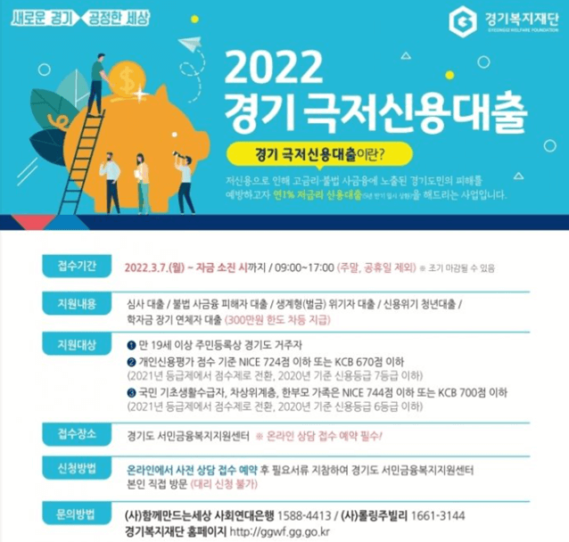 2022년-경기-극저신용대출-300만원-지원대상-신청방법