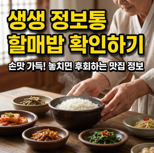 생생 정보통 할매밥 확인하기