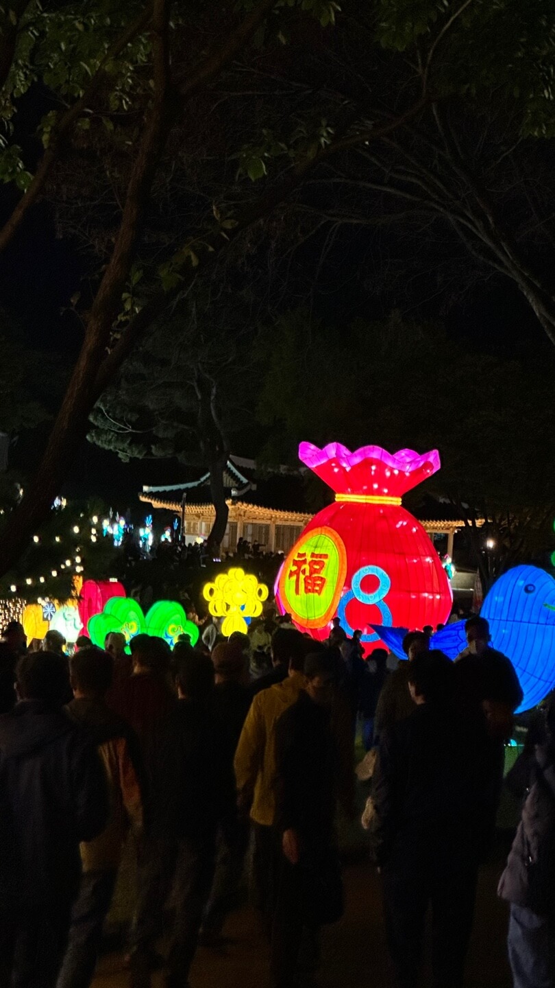 진주남강유등축제 분위기